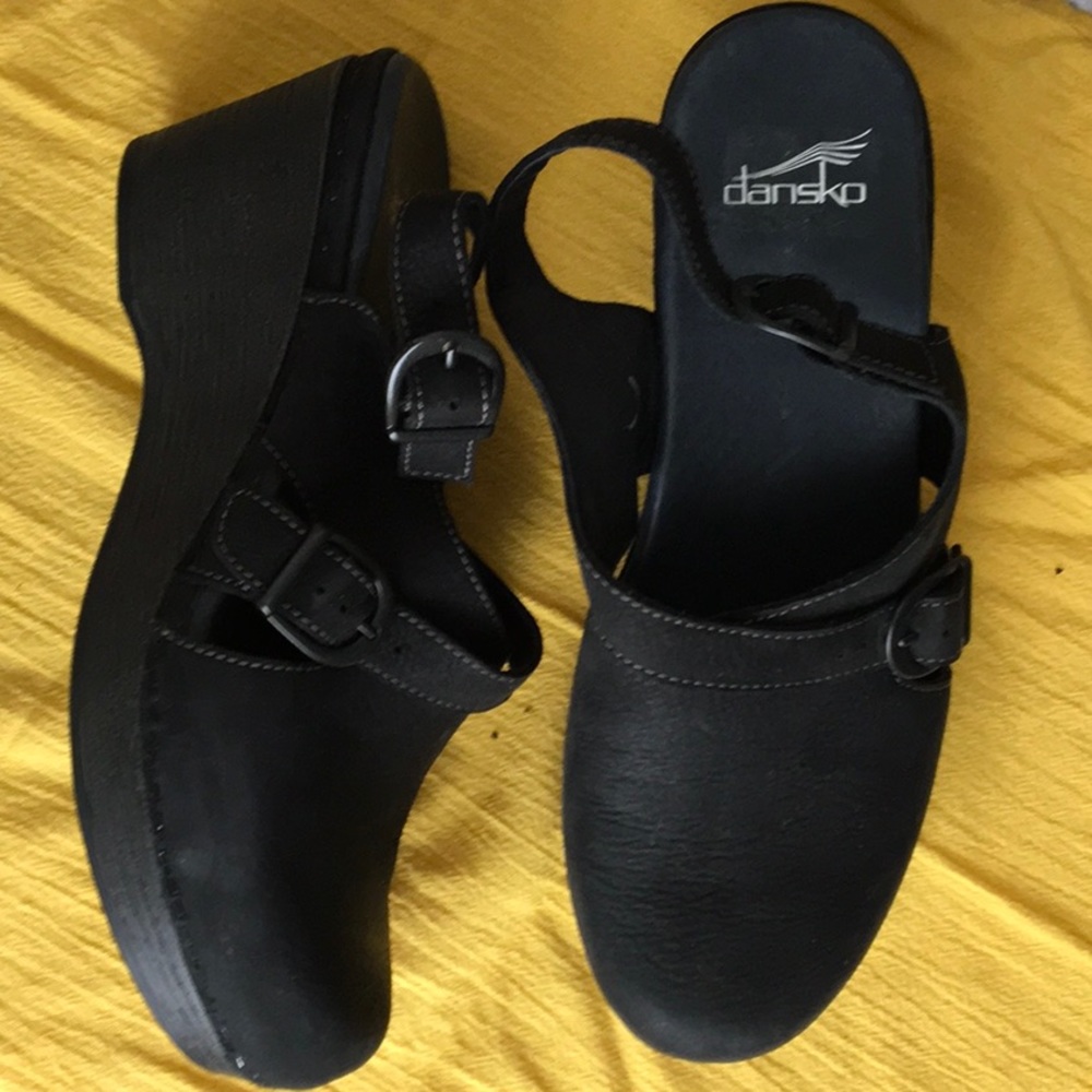 Dansko never worn black suede sling back - Picture 2 of 2